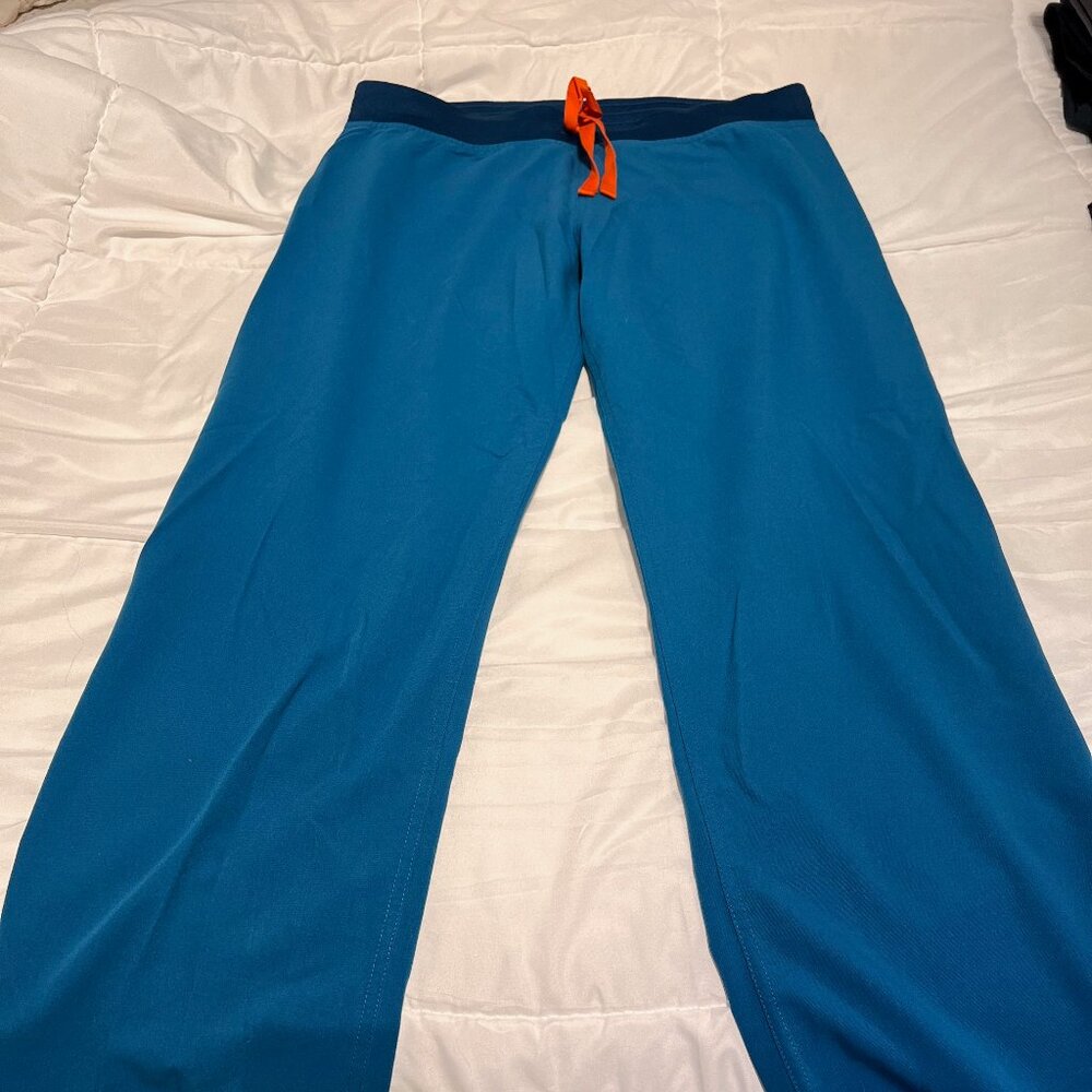 Blue scrub pants